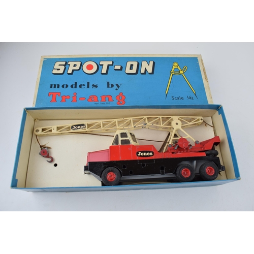 671 - Boxed Tri-ang Spot-On Jones KL 10/10 Mobile Crane with original operating instructions and cardboard... 