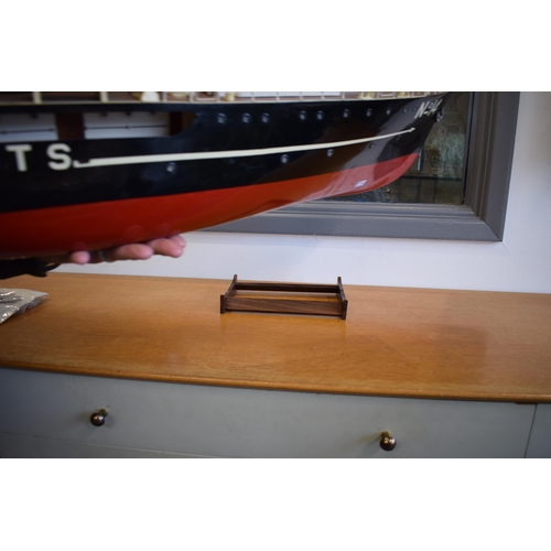 684 - PILOTS PATHFINDER No 14 Radio Controlled Boat. Good model of the Trinity House Ship. Length 110cm, H... 