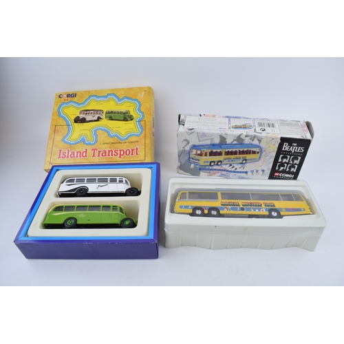 693 - Boxed Corgi Classics 'The Beatles Collection' Magical Mystery Tour Bedford Val. Together with Corgi ... 