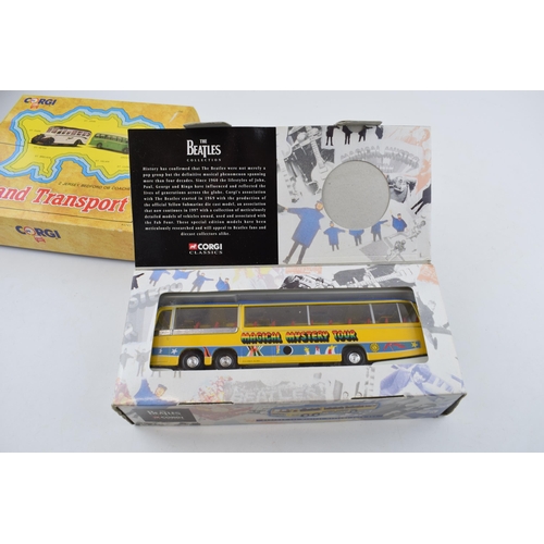 693 - Boxed Corgi Classics 'The Beatles Collection' Magical Mystery Tour Bedford Val. Together with Corgi ... 