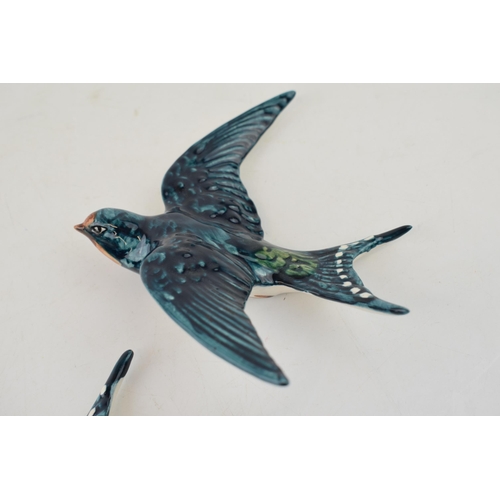 184 - Beswick swallow wall plaques to include 757-1 and 757-2 (2).