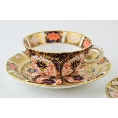 2 - Royal Crown Derby coffee can and saucer (diameter 9.5cm) together with tea cup and saucer (diameter ... 
