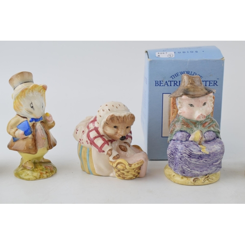 201 - A collection of Beswick Beatrix Potter figurines to include 'Jemima Puddleduck With Foxy Whiskered G... 