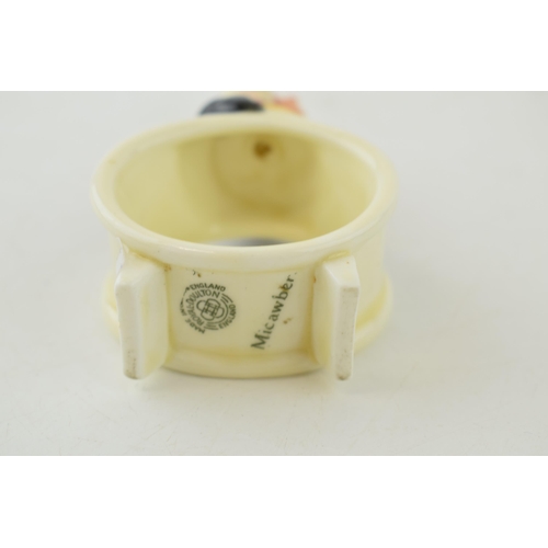 203 - Royal Doulton Dickens napkin ring Micawber.