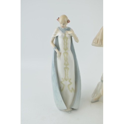 225 - Royal Doulton Reflections figure to include Debut HN3046 and Promenade HN3072, tallest 33cm (2).