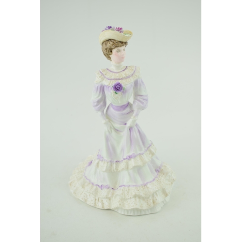 232 - Coalport limited edition figurine  Louisa at Ascot.