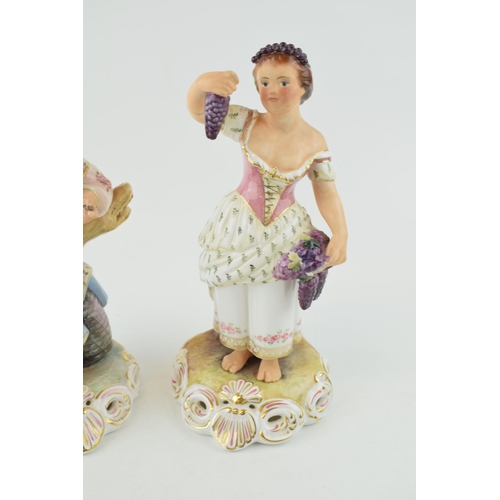 24 - A pair of Royal Crown Derby seasons figures to include Summer and Autumn (2).