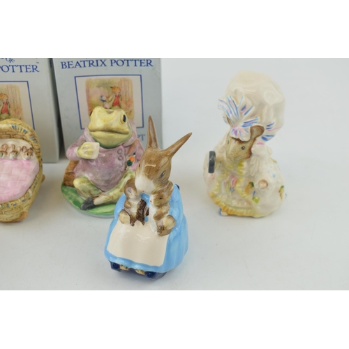 245 - Royal Albert Beatrix Potter figures to include 'Lady Mouse', 'Timmy Willie', 'Mrs Rabbit & Bunnies',... 