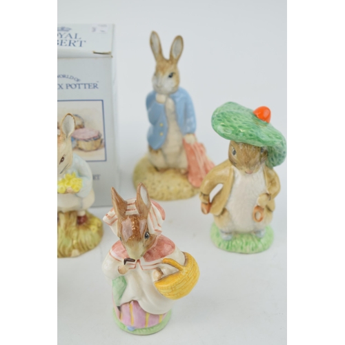 246 - Royal Albert Beatrix Potter figures to include 'Benjamin Bunny', 'Peter with Postbag', 'Tabitha Twit... 