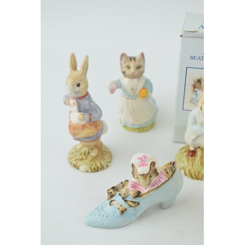 246 - Royal Albert Beatrix Potter figures to include 'Benjamin Bunny', 'Peter with Postbag', 'Tabitha Twit... 