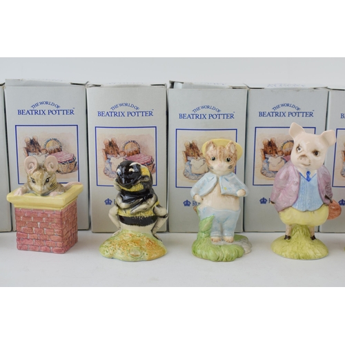 247 - Royal Albert Beatrix Potter boxed figures to include 'Peter Rabbit', 'Mother Ladybird', 'Pigling Bla... 