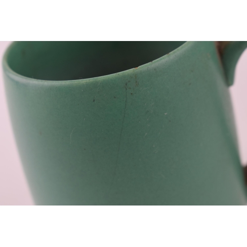 265 - A Wedgwood Keith Murray mug a/f in teal colour way. Height 12cm.