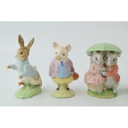 276 - A collection of Royal Albert 'Beatrix Potter' F. Warne figures to include Pigling Bland, Goody and T... 