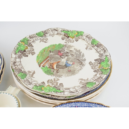 281 - A collection of Masons Ironstone pottery to include a pair of platters, Asiatic Pheasant plates, Emp... 