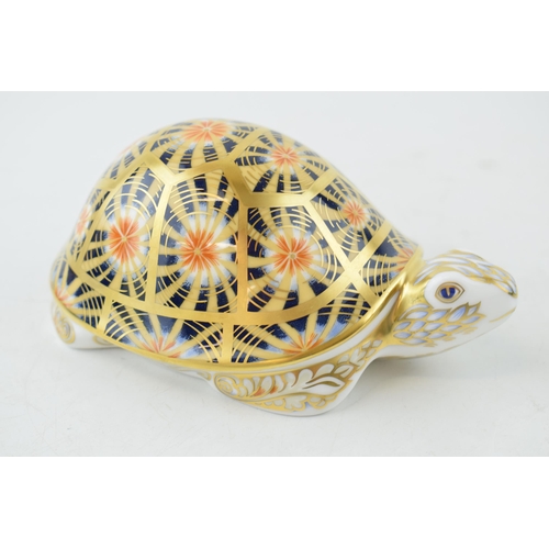 49 - Royal Crown Derby paperweight, Indian Star Tortoise, modelled by Peter Allen, decoration design by S... 