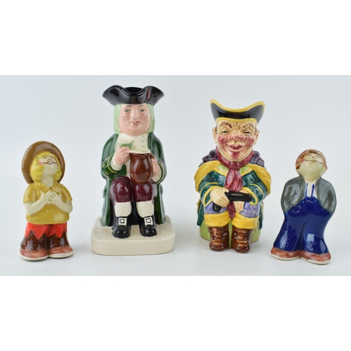 74 - Wade to include the Bisto Kids salt and pepper shakers with a Wade Highwayman Toby jug with a simila... 