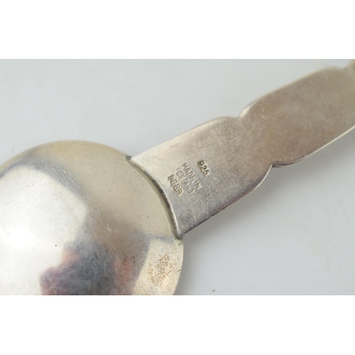 309 - A silver spoon made in Iceland with Scandanvian design to handle. Marked 925 'Made in Iceland'. Weig... 