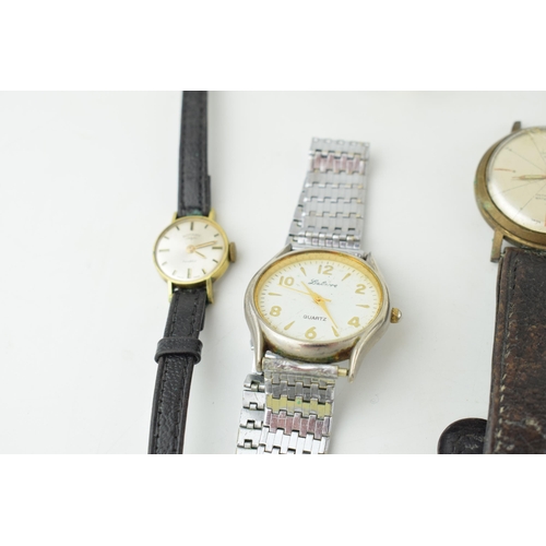 417 - A collection of vintage watches a/f to include ladies and gentleman's examples by Greville, Timex, S... 