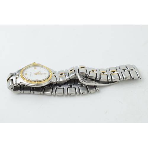 421 - A ladies Raymond Weil Geneve Parsifal wristwatch. Quartz date movement with white circular dial. Dat... 