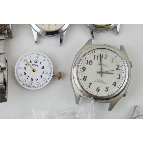 425 - A collection of braille watches (8) and talking watches (2) with some noted as working. (10)