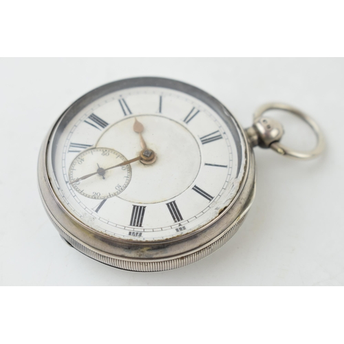 427 - A silver open face pocket watch hallmarked Chester 1896, TPH The Lancashire Watch Co Ltd (Thomas Pet... 