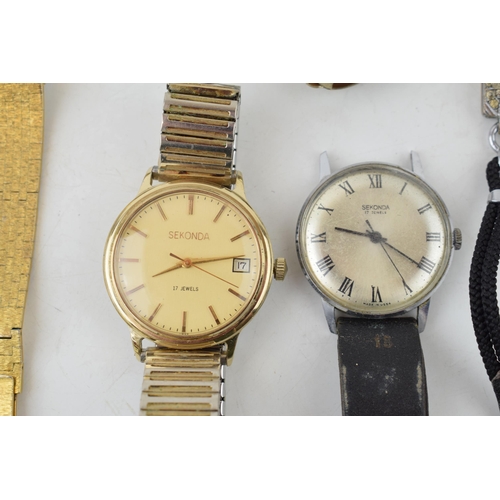 435 - A collection of vintage ladies and gentlemen's mechanical and quartz wristwatches, pocket watches an... 