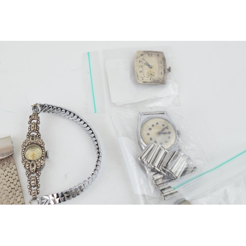 437 - A large collection of vintage ladies and gentlemen's mechanical and quartz wristwatches, pocket watc... 