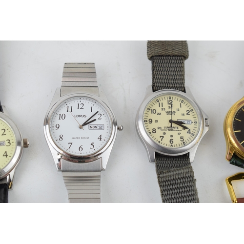 439 - A collection of vintage and contemporary ladies and gentlemen's wristwatches by Seiko Lorus and Foss... 