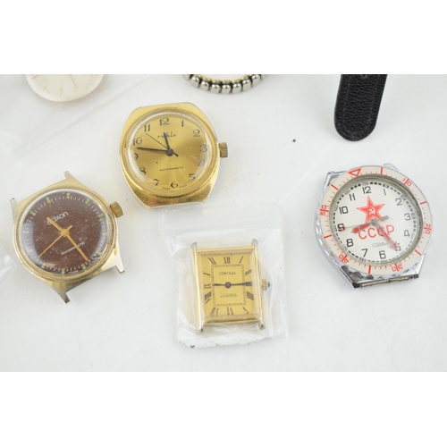 441 - A quantity of vintage ladies and gentlemen's mechanical and quartz wristwatches, pocket watches and ... 