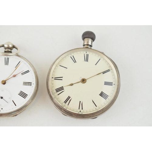 466 - A collection of silver antique pocket watches a/f to include 1 plated example. (10)