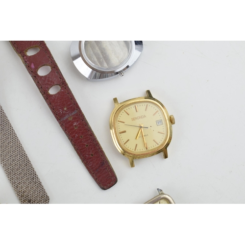 468 - A collection of vintage gentlemen's wristwatches to include examples by manufactures, Sekonda, Timex... 