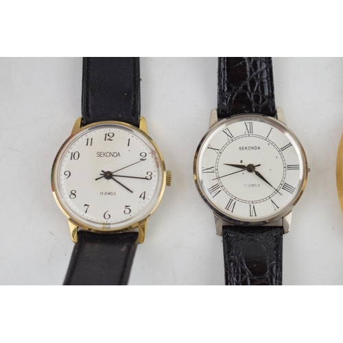 468 - A collection of vintage gentlemen's wristwatches to include examples by manufactures, Sekonda, Timex... 