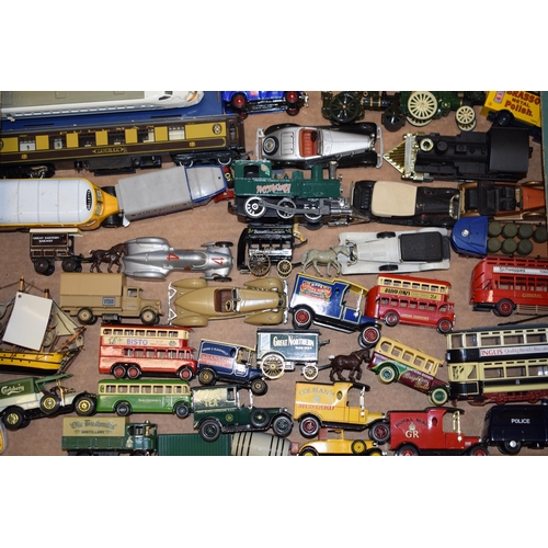 587 - A collection of boxed and unboxed vintage die-cast model vehicles by manufacturers, Corgi, Lledo, Va... 