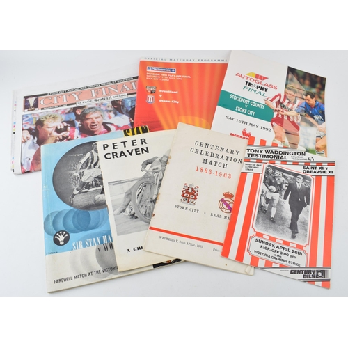 659 - A collection of ephemera relating to Stoke City Football Club. To include Centenary Celebration Matc... 