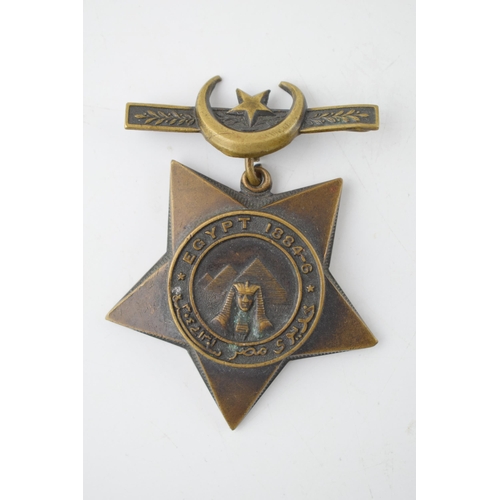 496 - A The Khedive's Star 'Egypt Medal 1884 - 6' awarded to participants in the campaigns in Egypt and th... 