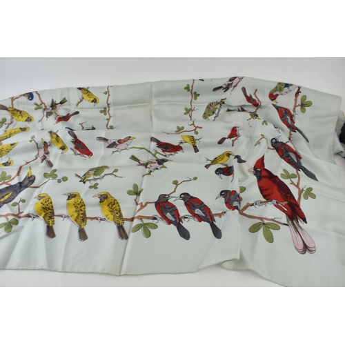 504 - Printed silk scarf from the original Sotheby’s auction and bearing the original label / lot number f... 