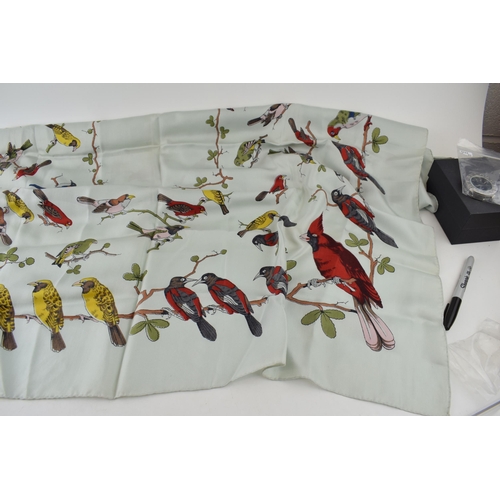 504 - Printed silk scarf from the original Sotheby’s auction and bearing the original label / lot number f... 