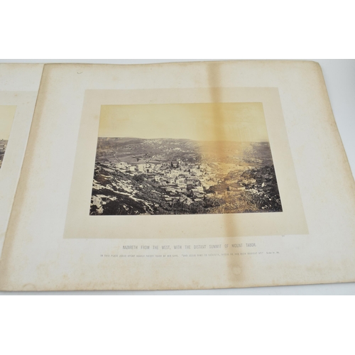 517 - Two Victorian Albumem Photographs of the Holy Land by Francis Frith from his series of the Holy Land... 