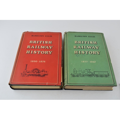 524 - Hamilton Ellis, British Railway History 1830 - 1876 together with 1877 - 1947. (2nd Ed.)