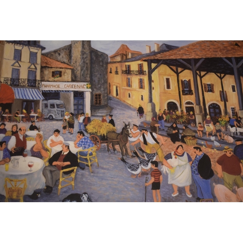 528 - Two signed limited edition colour prints by M M Loxton: 'Goose Fair, Sarlat la Caneda - 30 x 40cm; '... 