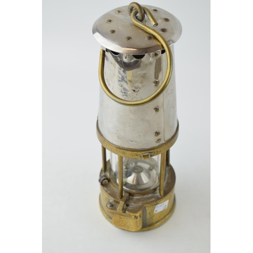 553 - Original vintage 'Eccles' Miners Protector Lamp & Lighting Co. Ltd. Type 6. Height 25cm.