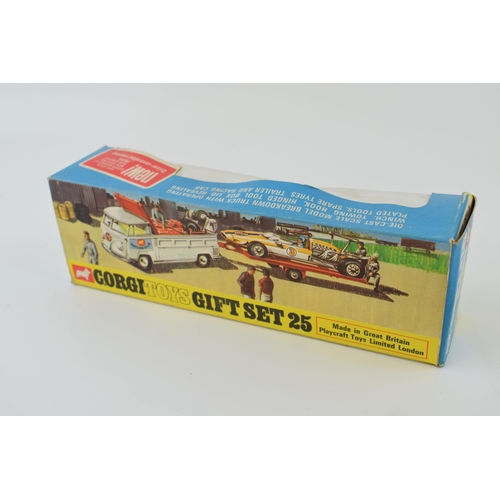 592 - A boxed Corgi Toys Gift Set 25, Volkswagen Breakdown Truck with Trailer and Cooper-Maserati F/1. Tra... 