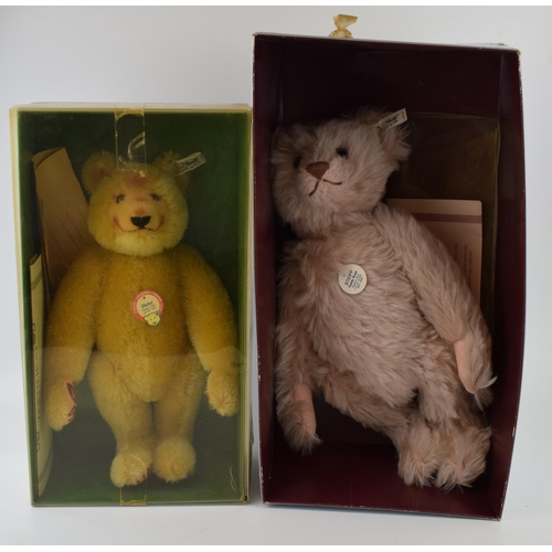 604 - Two vintage Steiff Teddy bears, Genuine Mohair to include boxed Dicky 1930 Replica. Madein West Germ... 