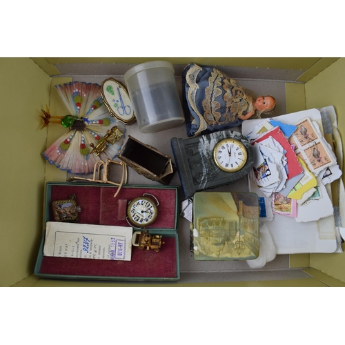 630 - A mixed collection of items to include a reel of film from Princess Margarets wedding, an Aynsley mi... 