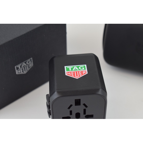 647 - Boxed Tag Heuer USB travel plug in carry case.