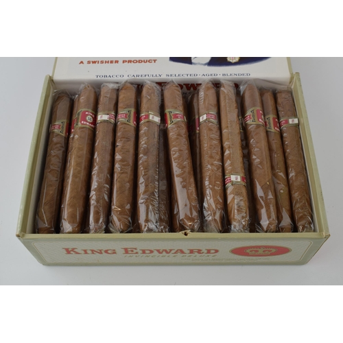 661 - Boxed King Edward Invincible Deluxe cigars, to include 46 cigars, all in plastic wrappers.