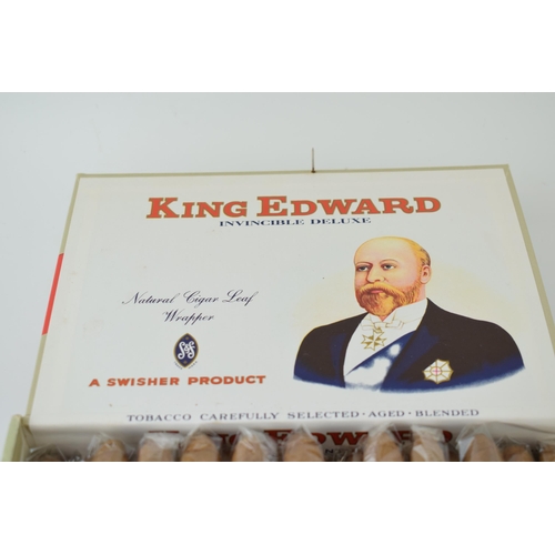 661 - Boxed King Edward Invincible Deluxe cigars, to include 46 cigars, all in plastic wrappers.