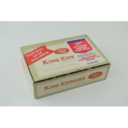 661 - Boxed King Edward Invincible Deluxe cigars, to include 46 cigars, all in plastic wrappers.