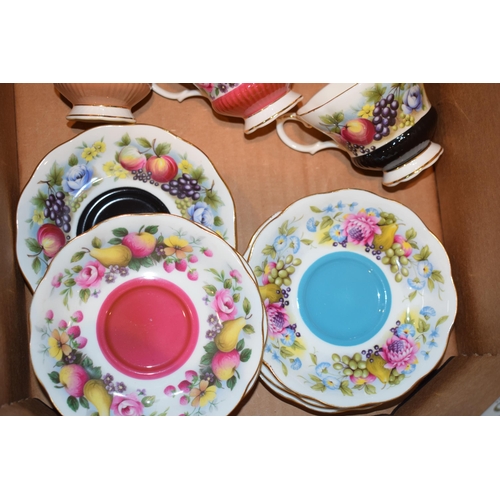 240 - Royal Albert Country Fayre Patterned Cups & Saucers to include Devon, Surrey, Sussex and others (12)... 