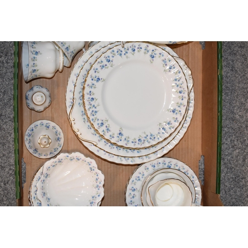 244 - Royal Albert Memory Lane to include a coffee pot, 6 dinner plates, 6 smaller plates, 6 cups and sauc... 